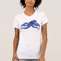 mustached octopus met een monocle shirt