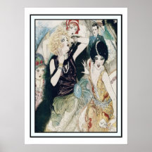 Mutilation vintage et préjudice de partie d'art dé affiche