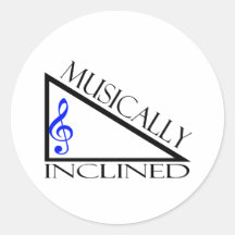 Muzikaal Geneigd Stickers