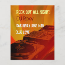 nachtclub vlieger folder ontwerp