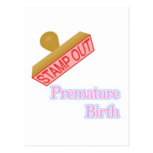 Naissance prématurée carte postale