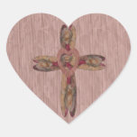 Nam Kruis Boquet toe Hart Sticker