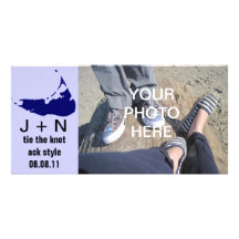 Nantucket bewaart de Datum Gepersonaliseerde Fotokaarten