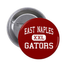 Naples est - alligators - milieu - Naples la Flori Badge Avec Épingle
