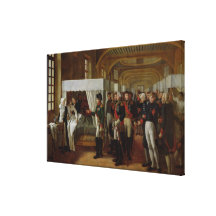 Napoleon die het Ziekenhuis van Invalides bezoeken Canvas Print