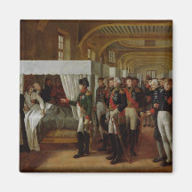 Napoleon die het Ziekenhuis van Invalides bezoeken Koelkast Magneten