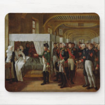 Napoleon die het Ziekenhuis van Invalides bezoeken Muis Mat
