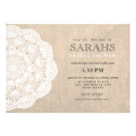 Napperon de dentelle et invitation nuptiale de par invitations