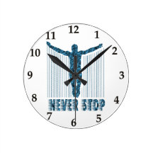 N'arrêtez jamais : Plongée Horloges Murales