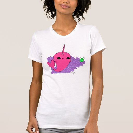 Narwhal (bulles pourpres) t-shirt