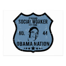 Nation d'Obama d'assistant social Cartes Postales