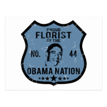 Nation d'Obama de fleuriste Cartes Postales