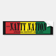 NATTY Sticker van de Bumper (positiviteit) Bumperstickers