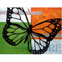 Nature de papillon photo en relief