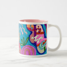 Navet, tasse d'art abstrait
