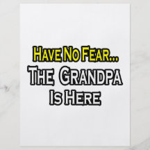 N'ayez aucune crainte… que le grand-papa est ici tract customisé