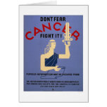 Ne craignez pas le Cancer WPA 1938 Cartes De Vœux