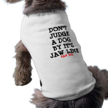 Ne jugez pas un chien par lui est ligne de mâchoir manteaux pour animaux domestiques