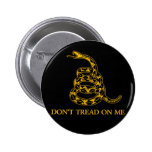 Ne marchez pas sur moi le bouton de serpent badges avec agrafe