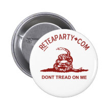 Ne marchez pas sur moi le bouton de thé badges avec agrafe