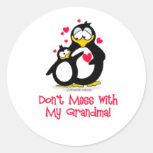 ne salissez pas avec ma grand-maman ! autocollants