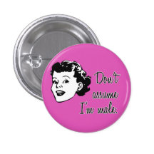 Ne supposez pas que je suis le bouton masculin pin's avec agrafe
