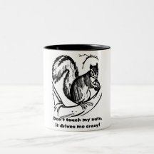 Ne touchez pas mes écrous tasse