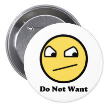 Ne voulez pas le visage impressionnant badges avec agrafe