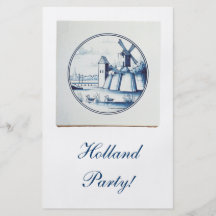 Nederlandse traditionele blauwe tegel folders
