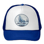 Nederlandse traditionele blauwe tegel mesh pet