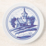 Nederlandse traditionele blauwe tegel onderzetter