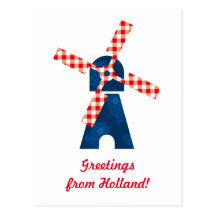 Nederlandse windmolen wenskaarten