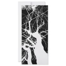 NÉGATIF NOIR ET BLANC D'ARBRE WEBBY