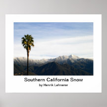 Neige de la Californie du sud Affiches