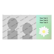 Nénuphar sur le fond assez en pastel photocartes personnalisées