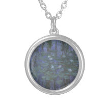 Nénuphars de bleu d'impression de Monet Pendentifs