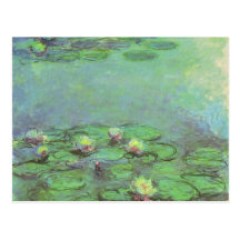 Nénuphars par Monet, impressionisme floral vintage Cartes Postales