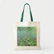 Nénuphars par Monet, impressionisme floral vintage Sacs De Toile