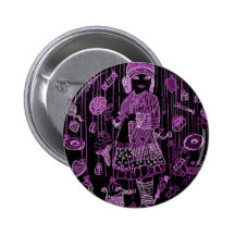 néon de partie de sucreries badge avec épingle