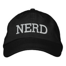 NERD GEBORDUURDE BASEBALL CAP