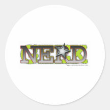 Nerd_wh Ronde Stickers