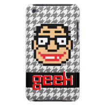 nerdy geekontwerp met 8 bits barely there iPod cases