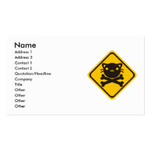Nerf de boeuf (chat) carte de visite