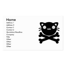 Nerf de boeuf (chat) modèle de carte de visite