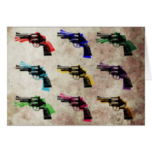 Neuf revolvers carte