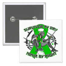 Neurofibromatose par jour Ninja par nuit Badges