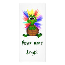 Never more drugs… double carte en  couleur