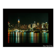 New York City la nuit Cartes Postales