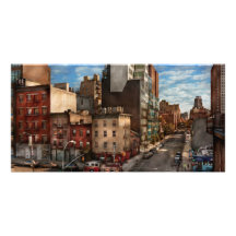 New York City - le coin de la 10èmes avenue et W 1 Photocarte Personnalisée
