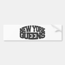 New York koninginnen - donker grijs Bumperstickers